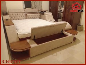 سرير متعدد الوظائف مودرن كود(54.Bed).سرير سمارت كامل بالمساج وسماعات وبلوتوث-مصنع home-mex